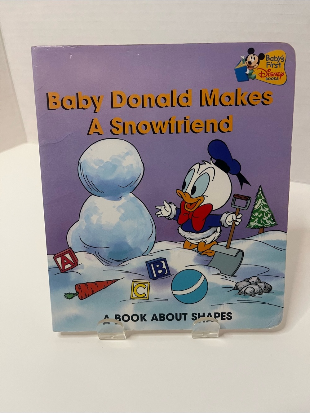 Vintage Baby’s First Disney Board Books Grolier Baby Donald Makes a Snowfriend